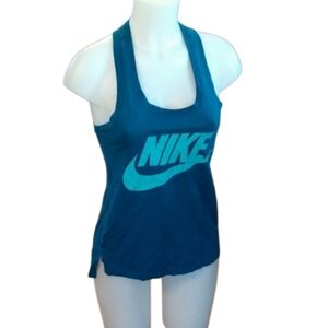 Size xs blue Nikes workout athletic top